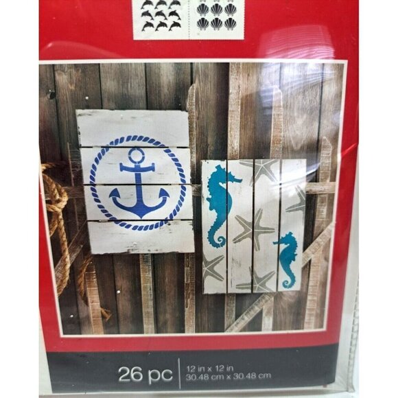 Folk Art Stencils Sea Life Value Pack 26 Pieces 43 Designs - Picture 3 of 5